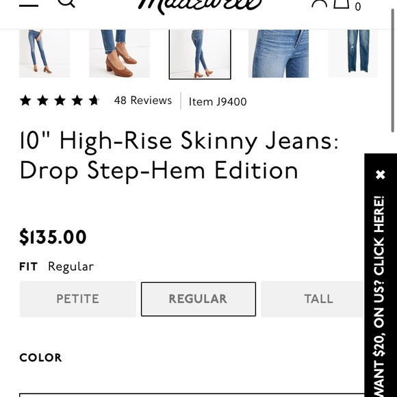10" High-Rise Skinny Jeans: Drop Step-Hem Edition - Picture 3 of 4